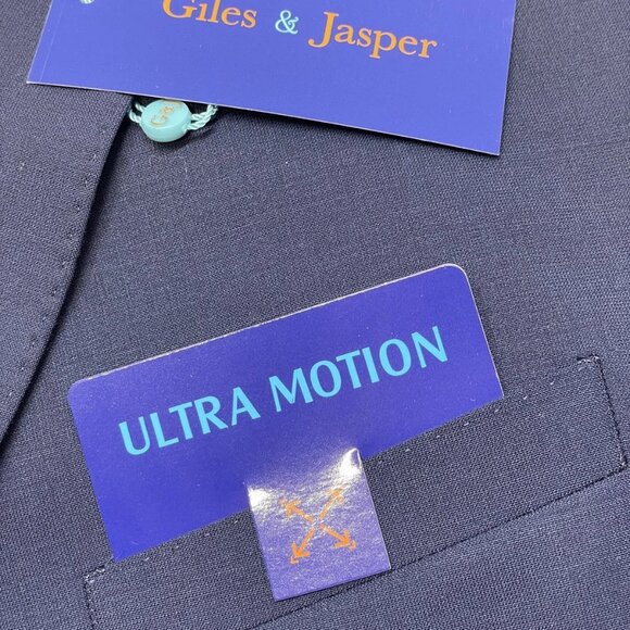 Giles & Jasper Men’s Modern Wool Stretch 2-Piece Suit - Picture 11 of 12